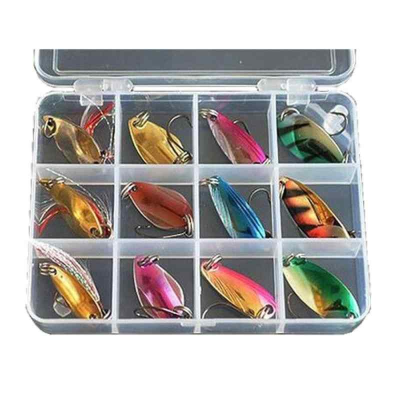 スプーン ルアー 12個セット ケース付 2.5g 3g 3.5g 釣り 釣具