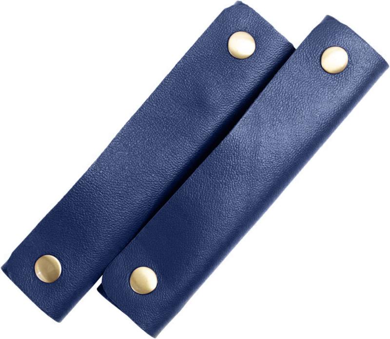 [RafiCaro] バッグ 持ち手カバー 本革 負担を軽減 ハンドルカバー 柔らかい グリップ かごバッグ トートバッグ とって レザー 羊革 フリーサイズ 長さ 13cm ワイドタイプ メンズ レディース 2個