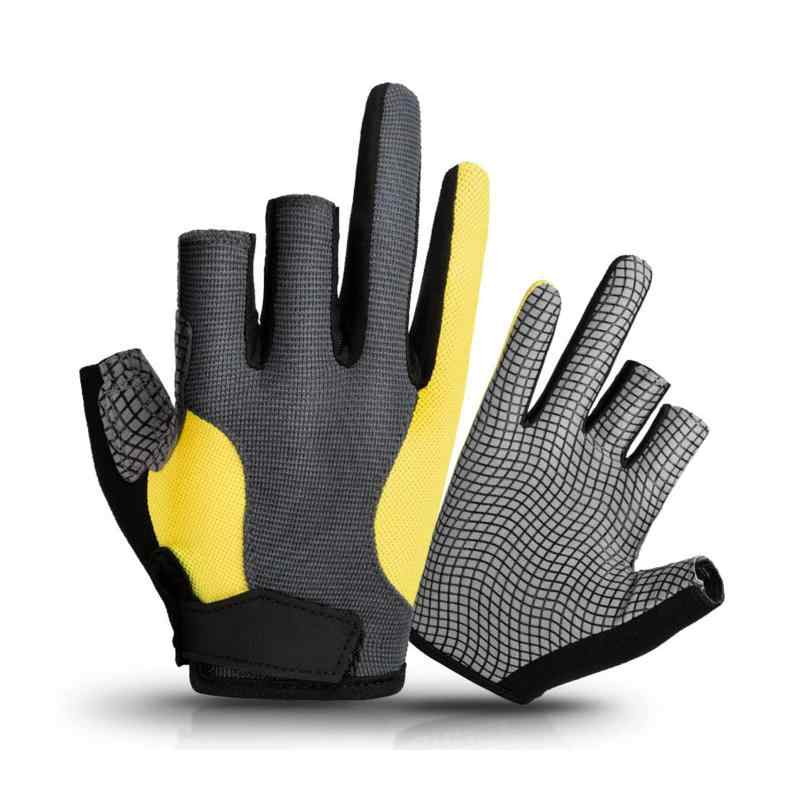 SunGoddy フィッシンググローブ 3本切り 釣り 手袋 スポーツ アウトドア 釣りグローブ 滑り止め 通気性 春夏用 メンズ レディース 男女兼用(4.0)