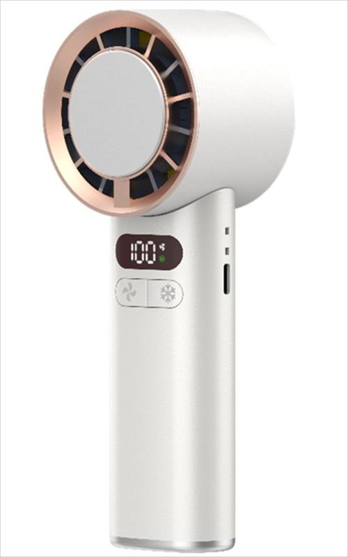 Lazos ハンディファン4WAY冷却プレート付 ホワイトL-HFP4W-W本体サイズ:約60×157.5×58mm、本体重量:約228g【連続使用時間】扇風機機能のみ:(1段目)約12時間、(100段目)約3時間、扇風機＋冷却機能:(1段目)約3時間、(100段目)約2時間【充電時間】約4時間充電ポート:Type-C付属品:USB A - Type-C充電ケーブル、スタンド、ストラップ