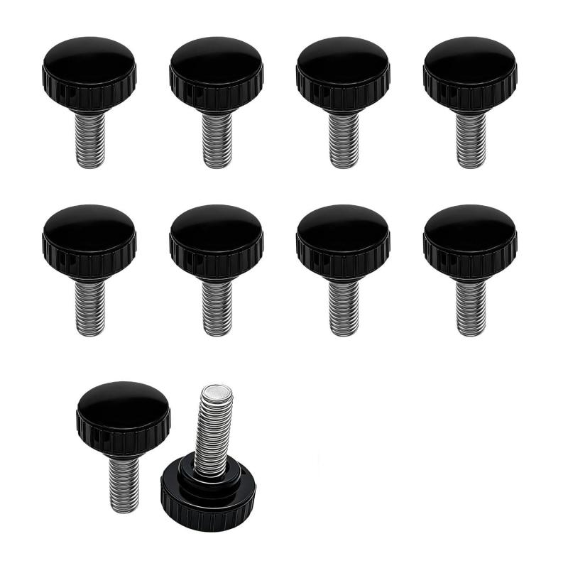 ネジ 10個入り M4 ネジ 10mm モニターアーム簡単取付 手回しで簡単 ローレットナット