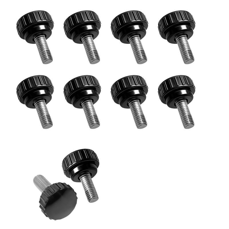 ネジ 10個入り M4 ネジ 10mm ローレットノブ 手締め可能 工具不要 モニターアーム用