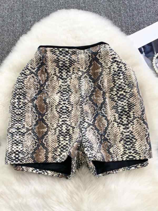 パンツ レディース 秋冬 ヒョウ柄 ショートパンツ ハイウエスト ゆったり カジュアル ズボン 接触冷感 アニマル柄