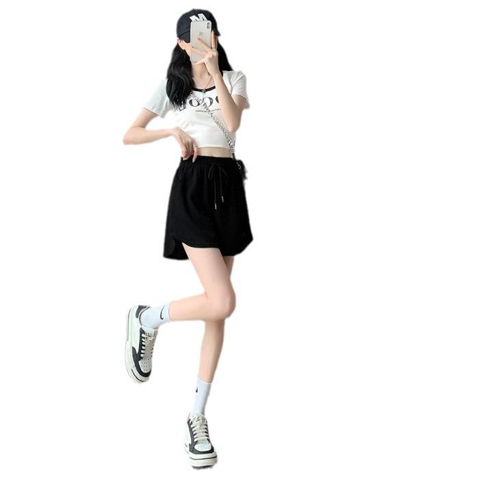 ショートパンツ レディース 大きいサイズ ハーフパンツ スポーツ 接触冷感 ゆったり かわいい 薄手 春夏 ブラック ピンク系