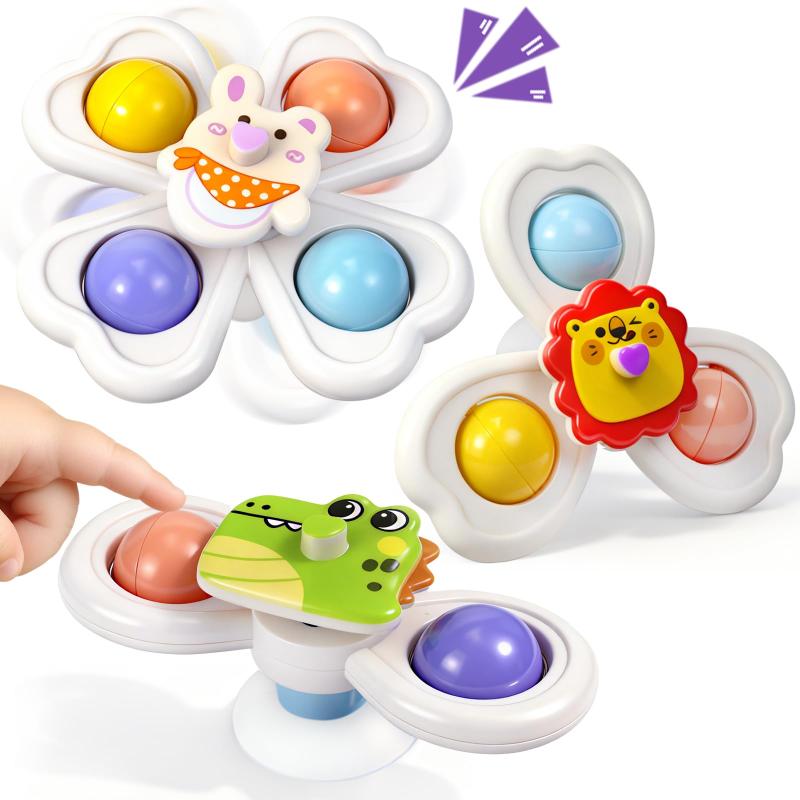 お風呂 おもちゃ ハンドスピナー 赤ちゃん くるくる回る 知育玩具 水遊び おもちゃ 男の子 女の子 人気 出産祝い プレゼント 3点セット...