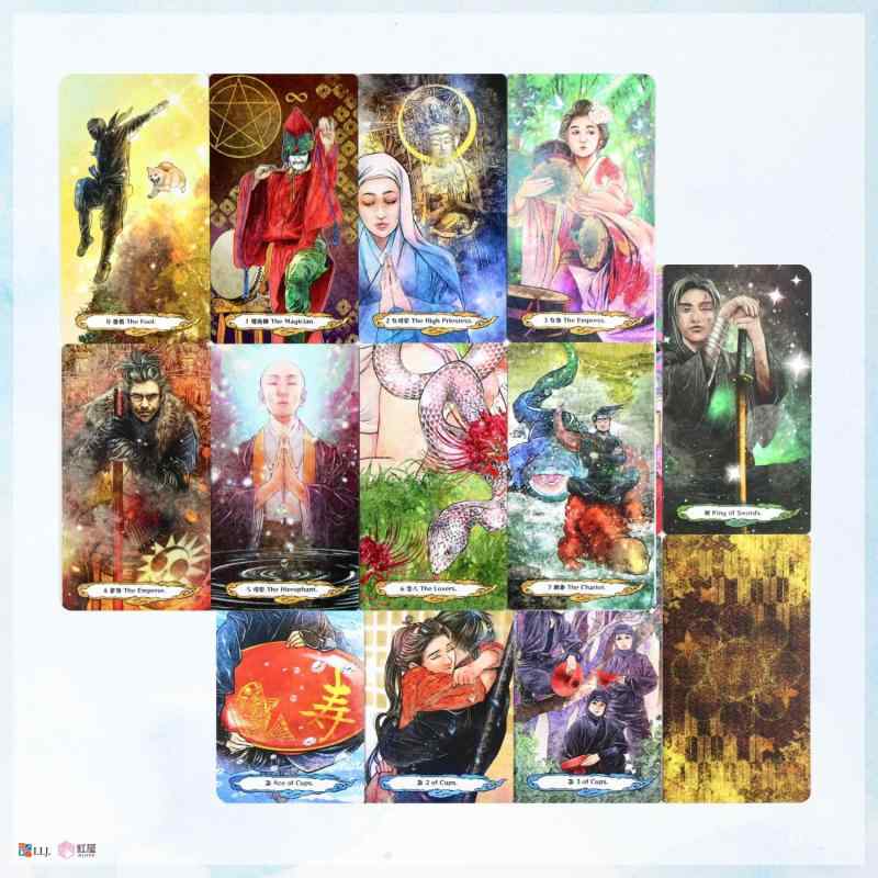 I.I.J �����åȥ����� Ǧ�ԥ����å� NINJA Tarot Ǧ�� SHINOBI ���������� 78�� �����å��ꤤ ���ܸ������դ� ������