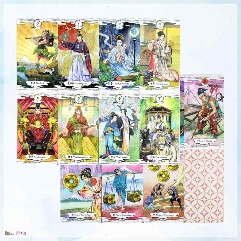 I.I.J �����åȥ����� ����ϲ̡�����å� Ukiyo Roman Tarot ������ ��ȥ� ����ʸ�� ���������� 78�� �����å��ꤤ ���ܸ������դ� ������