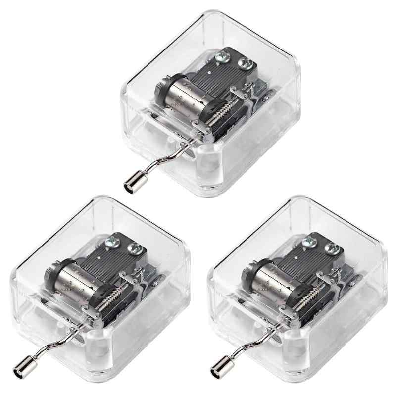 EsiFare 手回しオルゴール 3個セット エリーゼのためにのメロディー 誕生日のメロディー エーデルワイ..