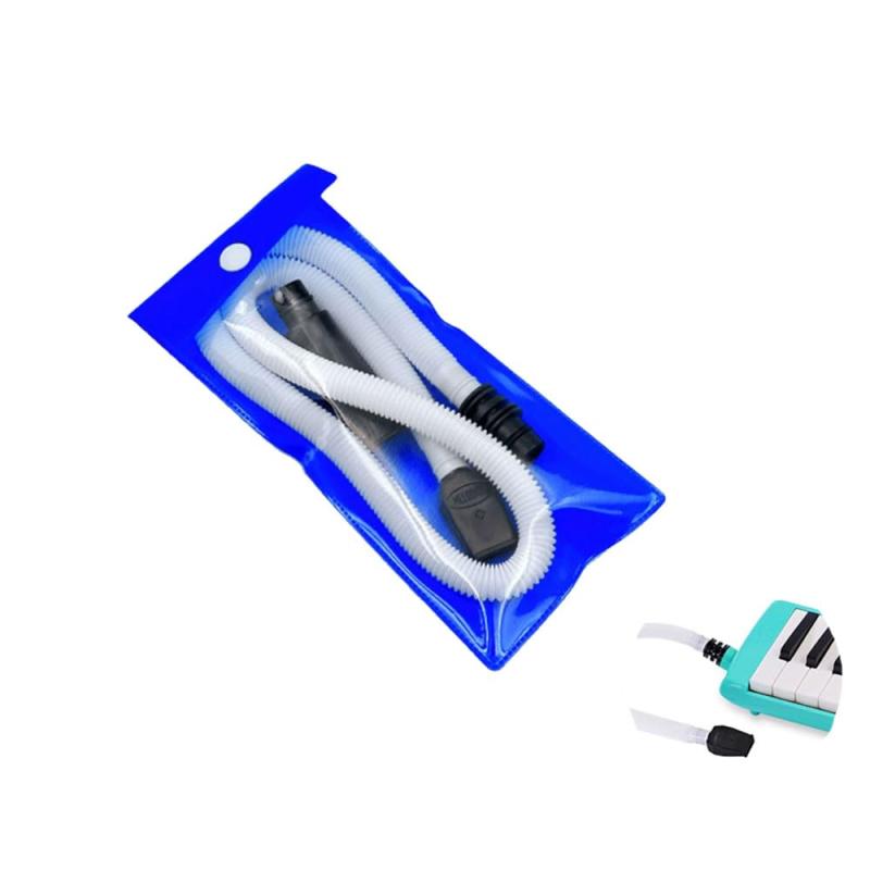 鍵盤ハーモニカ ホースセット ABS製 柔軟軽量 ほとんどのブランドのハーモニカに適用可能です 吹き口交換アクセサリー 取り付け簡単（白色ホース×1+ロングノズル×1+ショートノズル×1）32