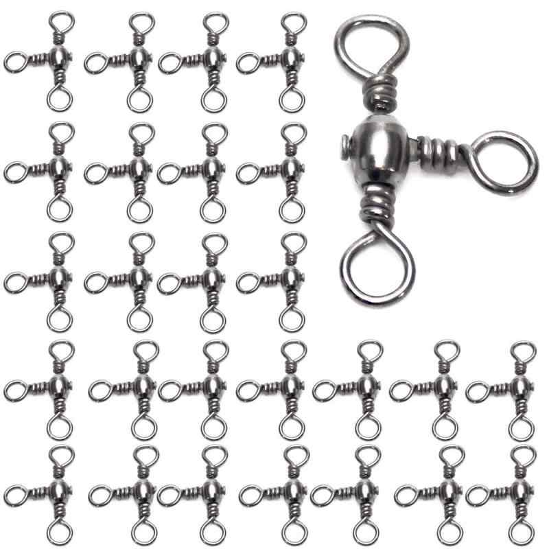 70個 三方サルカン 三又サルカン スイベルスナップライン フィッシングライン釣りコネクター ステンレ..