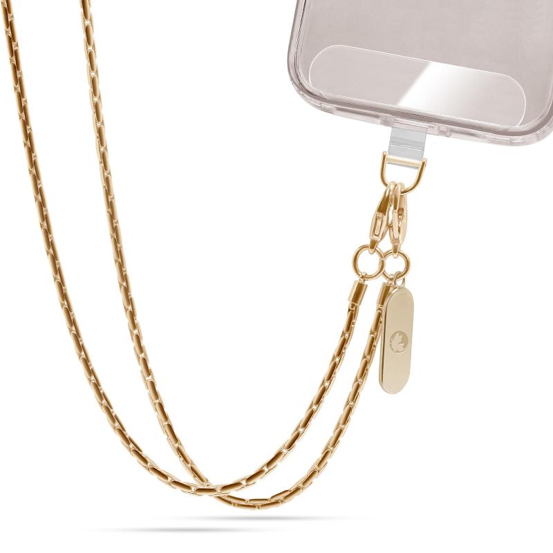 [X-Lounge] 携帯ストラップ チェーンストラップ 軽量の80gスマホストラップ スマホショルダー用 バック用 切れにくい オシャレな見た目 専用パッケージ包装 パッチ2枚付き