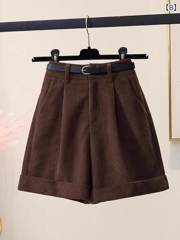 ショートパンツ レディース 高見え コーデュロ...の紹介画像3