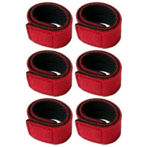 ロッドベルト 釣り竿バンド ロッドバンド 釣り 保護ベルト 結びバンド マジックテープバンド 6本入