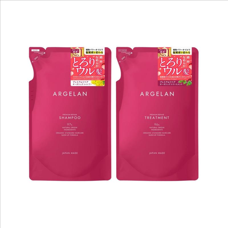 アルジェラン プレミアムリペア シャンプー 詰め替え 400ml ＋ トリートメント 詰め替え 400ml