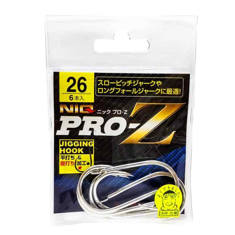 金龍 ジギングフック NIQ PRO-Z シルバー 26 釣り針(4.0)