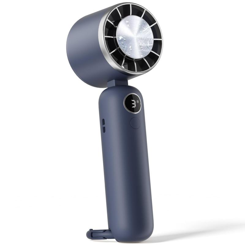 【2025新登場 瞬間冷却】SHISHAMO ハンディファン 冷却プレート付き 携帯扇風機 5000mAh大容量電池 長時間連続使用 3段階風量調節 強風 静音 LEDディスプレイ 手持ち/首掛け/卓上扇風機 ミニファ