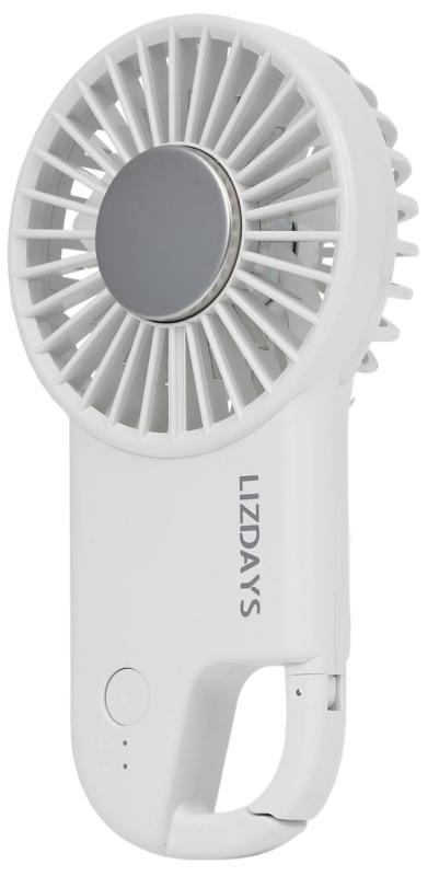 [エンプティオ] ハンディファン 静音 充電式 冷却プレート アウトドア クリップ付き カラビナ