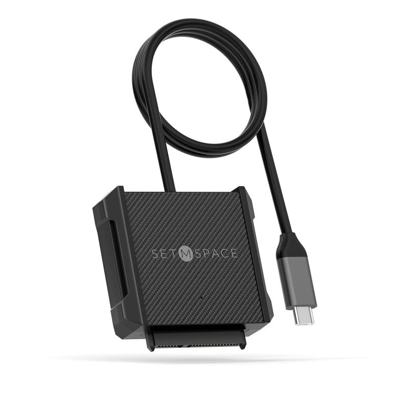 SETMSPACE usb 変換ケーブル usb-sata変換ケーブル 2.5インチ/3.5インチHDD用 高速転送 UASP対応 SATAケーブル USB 3.0-C 5Gbps Windows/Mac OS/Linux に対応