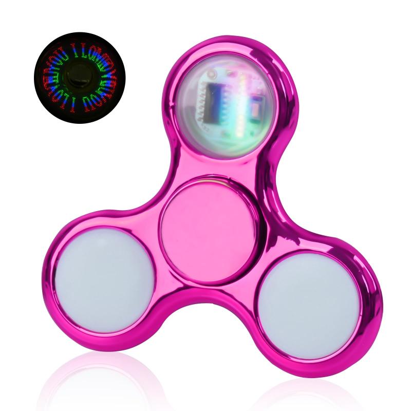 ハンドスピナー光る 18種類の鮮やかな絞り ハンドスピナー よく回る ハンドスピナー 子供 小さめ 大人ストレス解消 スピン ウィジェット