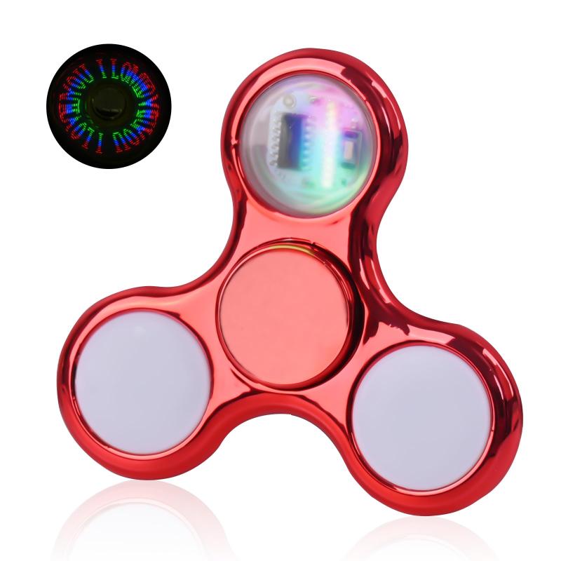 ハンドスピナー光る 18種類の鮮やかな絞り ハンドスピナー よく回る ハンドスピナー 子供 小さめ 大人ストレス解消 スピン ウィジェット