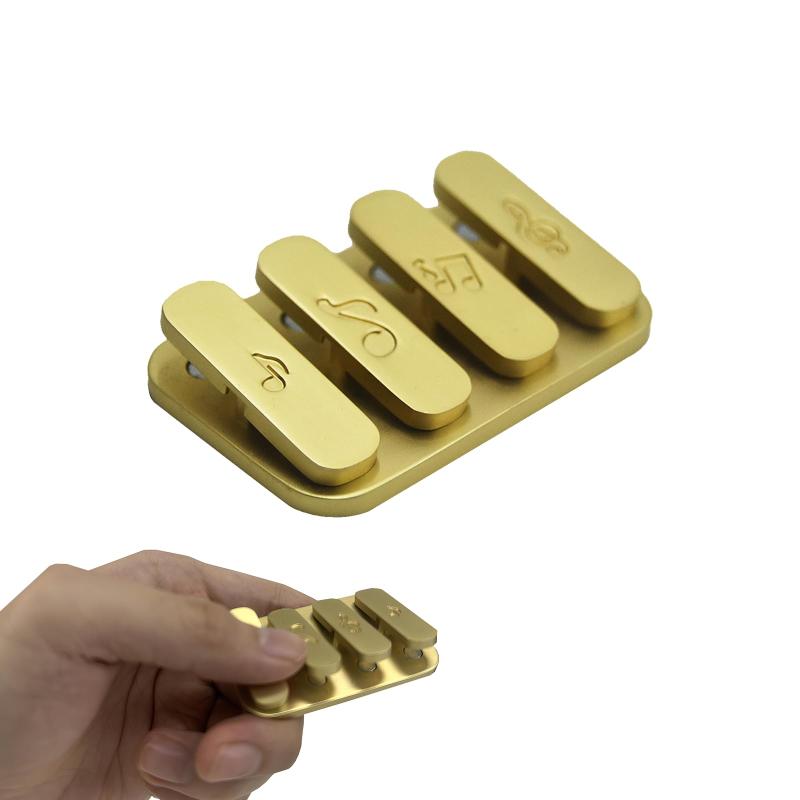 Goldmeet フィジェットトイ　おもちゃ　フィジェットキューブ　手遊び　ストレス解消　暇つぶし　グッズ　ハンドスピナー 金属製　ギフト包装