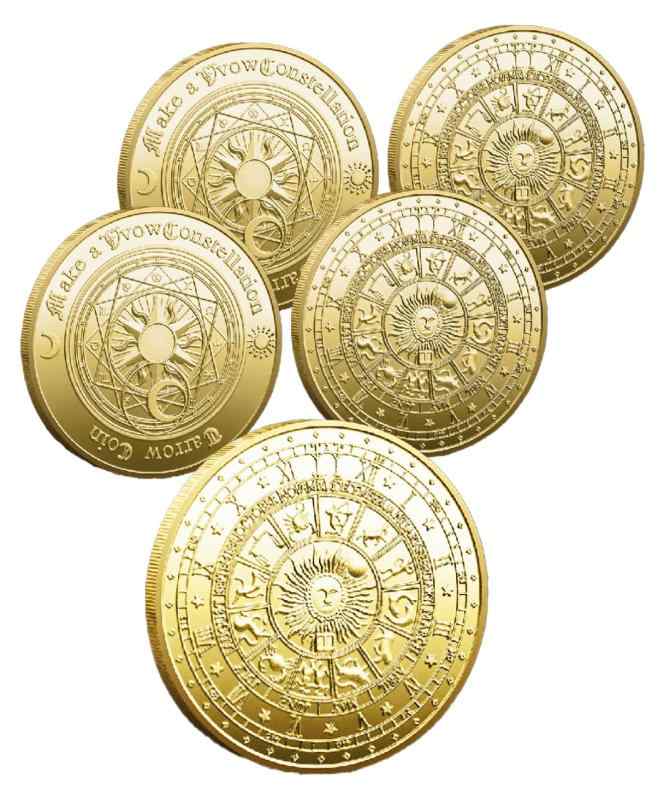 S.fields.inc タロットコイン 占いコイン 5枚セット 1