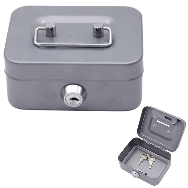 Modest Joy 貯金箱 軒先販売用 ミニ金庫 レジ 手提げ金庫 お小遣い入れ 鍵付き しっかりとした作り 約W..