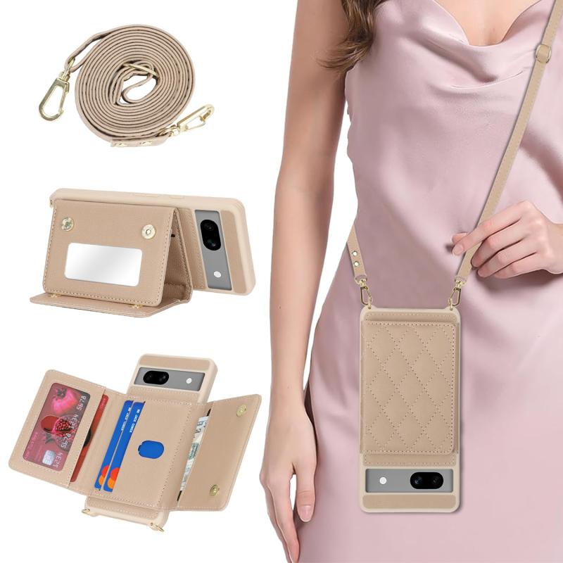 谷歌-车格子圆扣镜子款(带长挂绳）