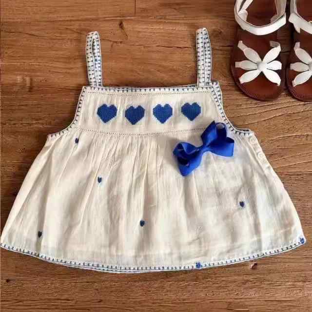 ワンピース 女児 子供服 キッズ ボヘミアン柄 花柄 吊りスカート 80cm 90cm 100cm 110cm 120cm 130cm 綿100% 春夏 かわいい 柔らかい