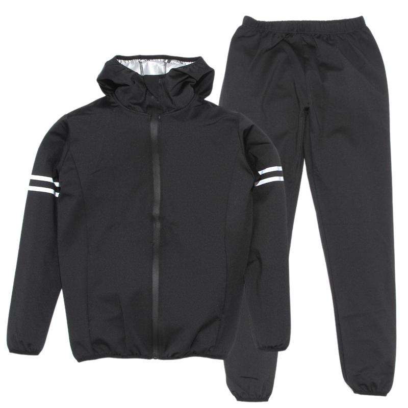 [Mie-Mie] サウナスーツ メンズ スポーツウェア 上下セットランニングウェア 防水 発汗 減量 ジムウェア 男女兼用