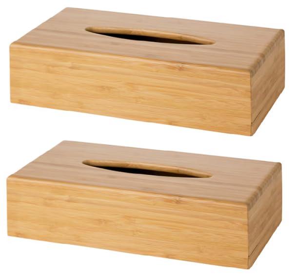 ティッシュボックス・竹／ 26x14 cm 603.084.26・2個セット