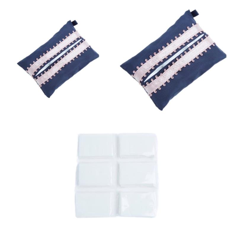 [エンジェルスマイルロイヤルスクール] ティッシュケース 【親子セット】 サテンピコットピンクティッ..