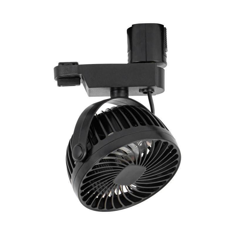 FSLIVING 送風機 植物用サーキュレーター ダクトレール式 on/off可 ライティングレール用の送風機 観葉植物 ペット用可 オフィス用 リビングルーム用 角度調節可 工事不要 取付簡単 換気 空気