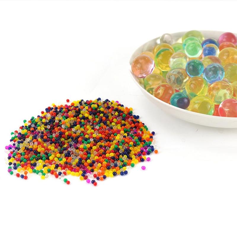 Mikankawa 花瓶埋め ジェルゼリービーズ ウォータージェルビーズ 10000枚 カラフル ぷよぷよ 観葉植物 膨張後9-11mm