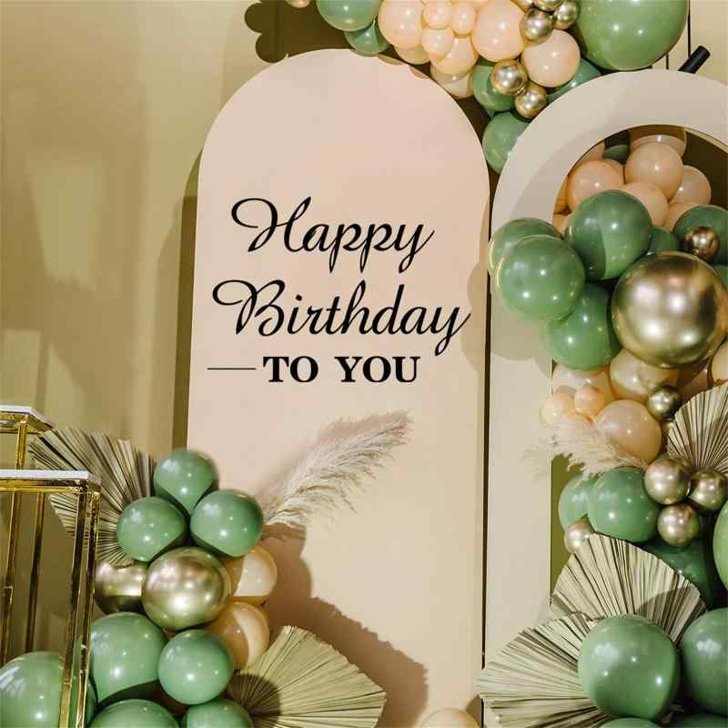 Hikosiya ウォールステッカー かわいい 誕生日 星 Happy Birthday 剥がせるシール インテリア 幼稚園 保育園 子供部屋 ステッカー DIY ウォールデコ ウォールペーパー 壁紙 PVC素材 生活防水 部屋飾