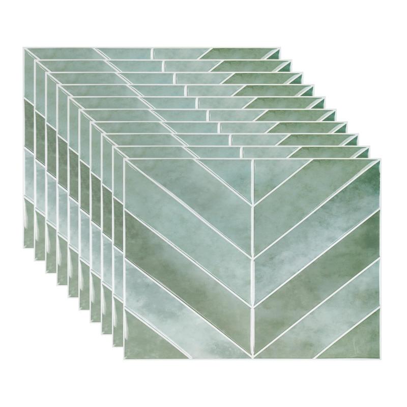 HARUMAKI ヘリンボーン柄タイルシール ウォールステッカー タイルステッカー 3D立体 防水 耐熱 貼るだ..