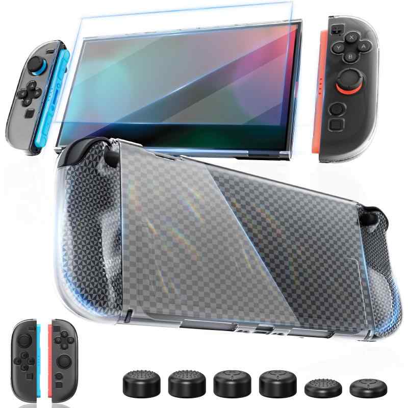 Switch 2 カバー HEYSTOP スイッチ2 分体式設計 着脱簡単 全面保護 TPU+PC材質 薄型 軽量 透明 超耐衝撃 指紋 気泡ゼロ 傷防止 ニンテンドースイッチ 2 ゼント【Switch 2 対応 カバー】 Switch 2...