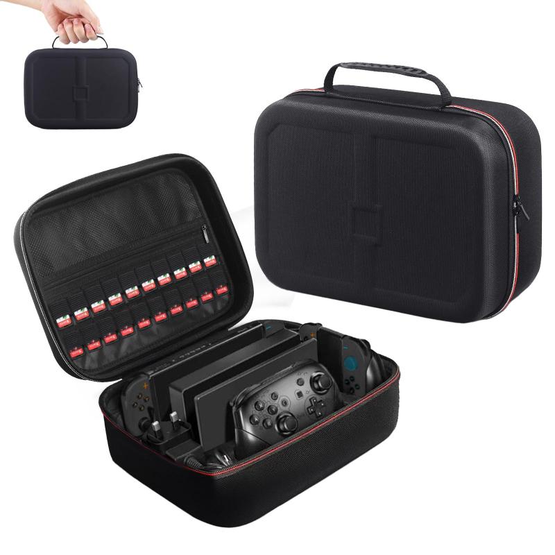 For Switch 2 ケース スイッチ収納 バッグ 大容量 Switch 2 キャリングケース 防水 防塵 防汚 耐衝撃 全面保護 持ち運び便利 Switch 2本体/コントローラー/Joy Con用/電源アダプタ/20枚ゲームカード/ケ