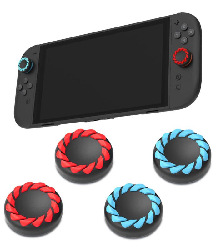 『2026年発売 4in1』Tukebon Switch2 交換用スティックキャップ Switch 2 スティックカバー [良質シリコン製] 全面保護 操作性向上 滑り防止 ホコリ防止 取り付け簡単 PS4 / PS5 コントローラー キャッ