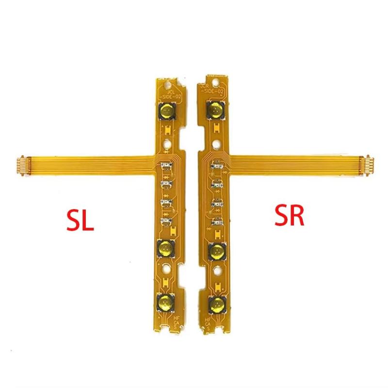 switch joy-con用 sl srボタン修理キット 互換性のあるソフトケーブル 左右ボタン交換パーツ switchコントローラー修理に最適 プロフェッショナルインストール推奨 switchハンドル対応