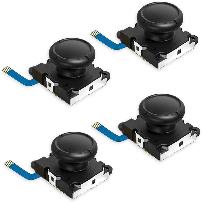 KALOLINNA For switch joy-con 修理 ジョイコン 修理 コントロール 右/左 センサーアナログジョイスティック ルSwitch用NS Joy-con対応 修理 交換用 コントロール Dアナログレバー 4個セット