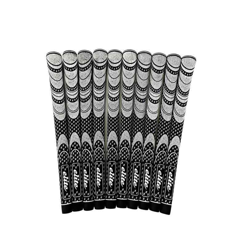 エリートグリップ (elitegrips) ゴルフ用グリップ ツアースティングレー (TOUR STINGRAY) グリップエンド一体型 360シームレス バックライン無 M58 ブラック 10本セット