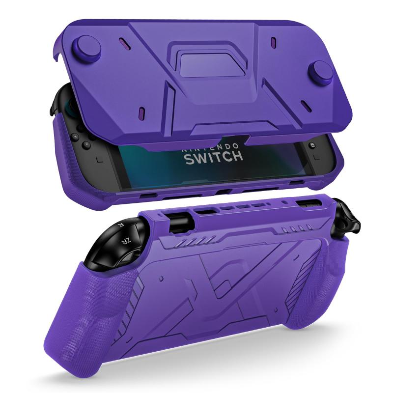 ProCase Nintendo Switch 2 2025発売 専用 保護ケース 取り外し可能なフロントカバー 衝撃吸収 傷防止 取り付け簡単 人間工学に基づいたグリップ付き ハンドヘルドハードシェル
