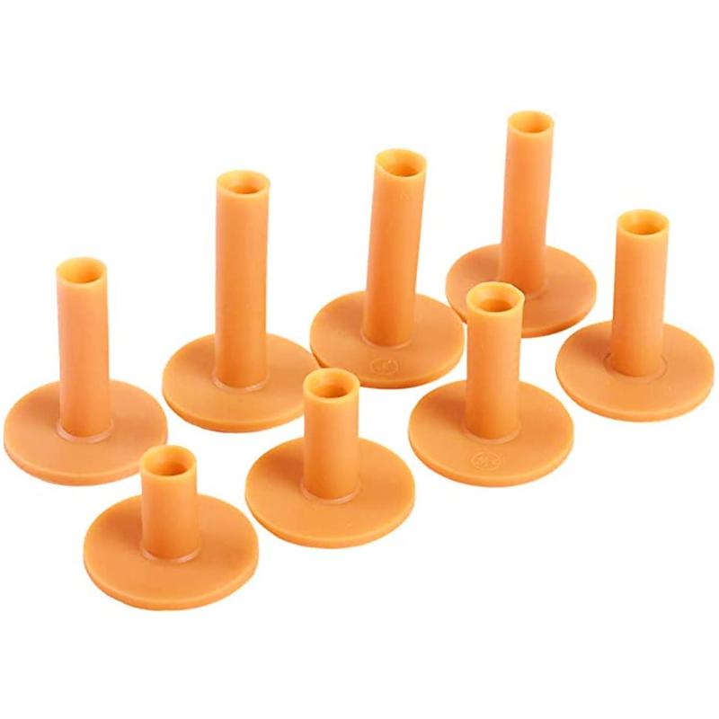 SAKIRABITO ゴルフティー ゴム製 ゴムティー 練習用 置き型 軽量 耐久 安定性 ロング ショート 8個セット