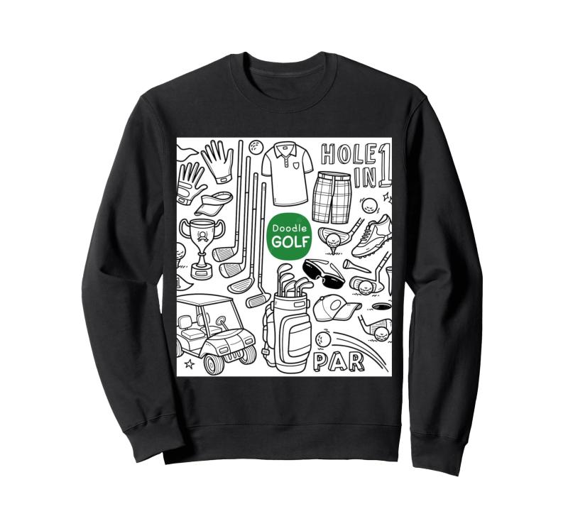 Doodle GOLF クラブ、ドライバー、ボール、ティー、ゴルファーのための楽しいギア トレーナー信じられないほどキュートで楽しいゴルフデザインを愛する人は、このような注目の的になること間違いありません。キュートでシックな美的抽象的でカラ...