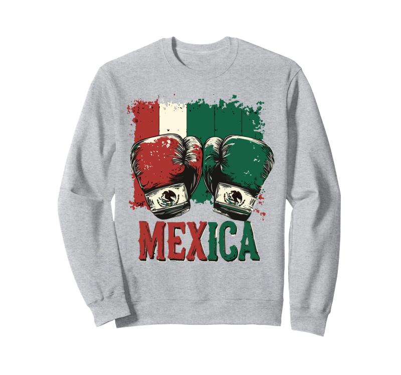 メキシコ ボクシンググローブ メキシコプライド スポーツファン ボクサーメンズ トレーナー