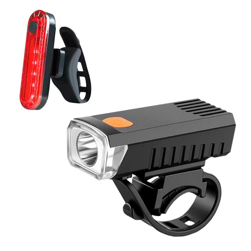 T・O・T 自転車 ライト 自転車ライト 前後セット テールライト USB充電式 LEDライト IPX4防水 コンパクト 300ルーメン 300mAh バッテリー 4段階点灯モード(4.0)