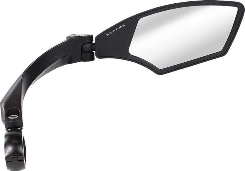 サーファス(SERFAS) 自転車ハンドルバーミラー MR-4R ガラスレンズ (右用) ブラック