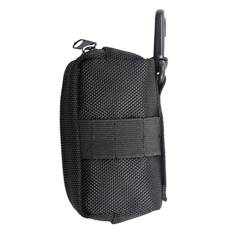 [FUPUTWO] ゴルフ ボールケース 2個入れ用 ボールポーチ シンプル ティー刺し付 腰 固定(4.0)