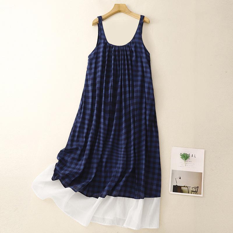 ワンピース レディース ノースリーブ Aライン ロング丈 フレンチスタイル 森ガール レトロ かわいい リゾート 普段使い ポリエステル